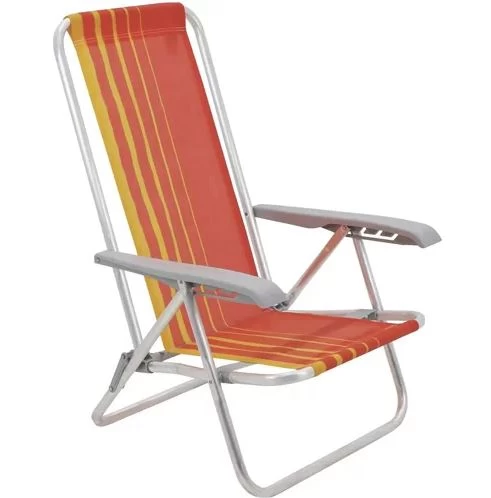 silla-tramontina-reclinable-naranja